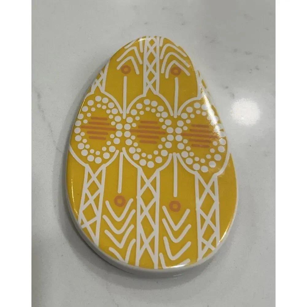 Happy‎ Everything Coton Colors Yellow Easter Egg Attachment With 9.25” Platter